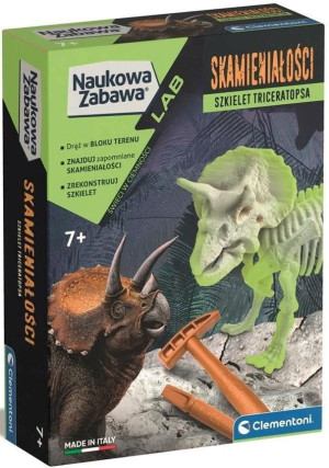 Naukowa zabawa. Triceratops fluorescencyjny - Clementoni