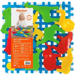 Klocki konstrukcyjne waffle mini ZOO - Marioinex