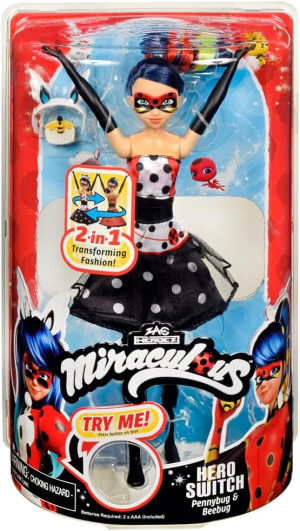 MIRACULOUS lalka Pennybug i beebug - obrotowa sukienka - Playmates