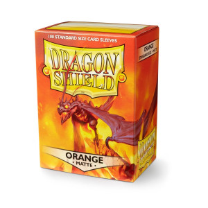 Dragon Shield Standard Sleeves - Matte Orange (100 Sleeves)