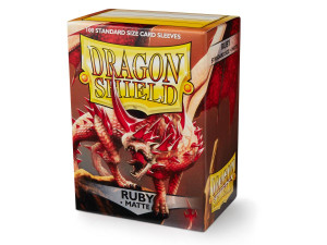 Dragon Shield Standard Sleeves - Matte Ruby (100 Sleeves)