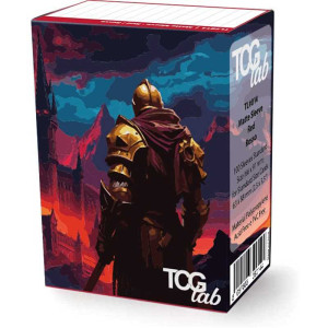 TcgLab 100 koszulek na karty Standard - Matte Ultra Clear - Rosso