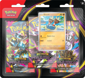 Pokémon TCG: Mega Evolution - Pitch Black - 3-Pack Blister Binacle