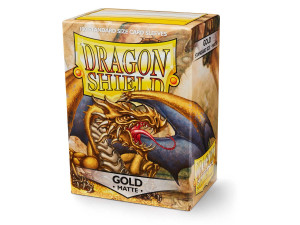 Dragon Shield Standard Sleeves - Matte Gold (100 Sleeves)