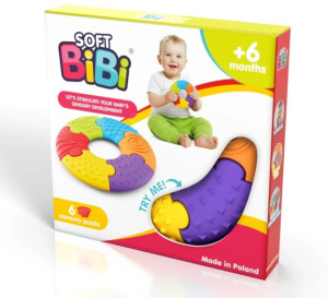 Meli Soft BiBi sensoryczne puzzle 6 sztuk
