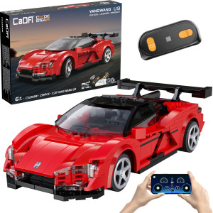 CaDA C51099W Samochód wyścigowy zdalnie sterowany Klocki Yangwang U9 Auto sportowe 299 elementów RC