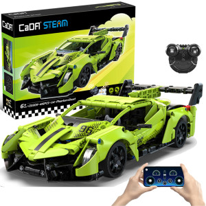 CaDA C51309W Samochód zdalnie sterowany Auto Sportowe 21 cm 1:14 Phantom Ghost 416 elementów RC Dual Mode