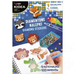 Mozaika diamentowa samoprzylepna zwierzęta Kidea