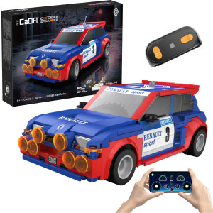 CaDA C51095W Samochód zdalnie sterowany Auto Sportowe 18 cm 1:20 Renault5 Maxi Turbo 282 elementy RC Dual Mode