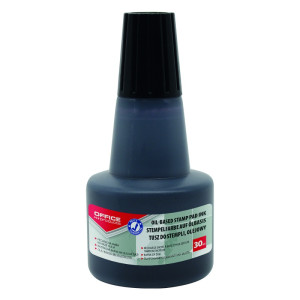 Tusz do stempli metalowych czarny 30ml Office
