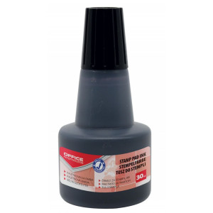 Tusz do stempli kauczukowych czarny 30 ml Office