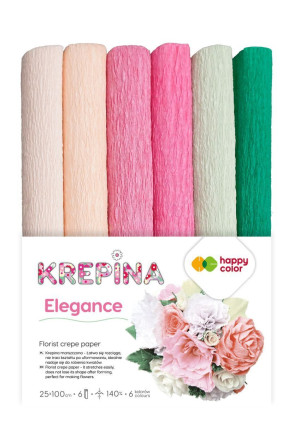 Krepina Marszczona 25X100 cm Elegance 6 kol. Happy Color
