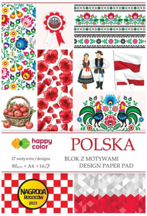 Blok z motywami Polska 80g/m2 A4/16k - Happy Color