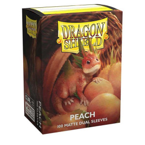 Dragon Shield Dual Matte Sleeves - Peach Piip (100 Sleeves)