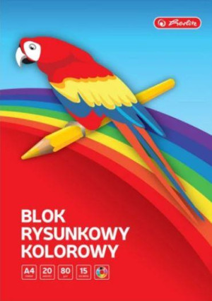 Blok rysunkowy A4/20k kolorowy Herlitz