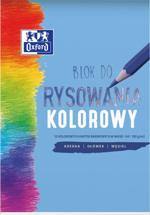 Blok rysunkowy A4/10k kolorowy 100G - Oxford