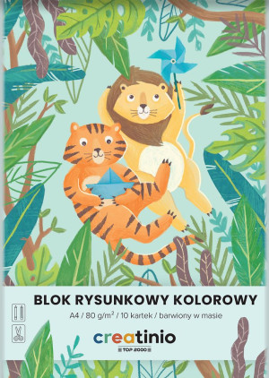 Blok rysunkowy A4/10K kolorowy Creatinio