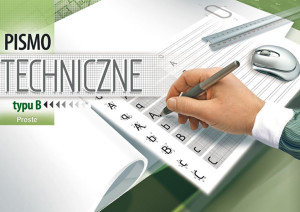 Blok do ćwiczeń pisma technicznego typu B - Kreska