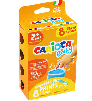 Farba tempera do malowania palcami 50 ml Carioca Baby