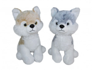Pluszak pies 40 cm husky siedzący - Sun Day