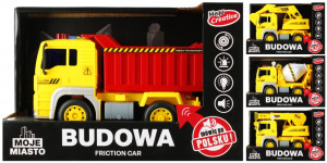 Moje miasto: Auto ciężarowe budowlane 24x16x12cm grające - Mega Creative