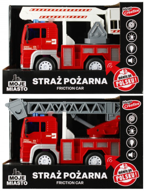 Samochód strażacki Moje Miasto gra i świeci - Mega Creative