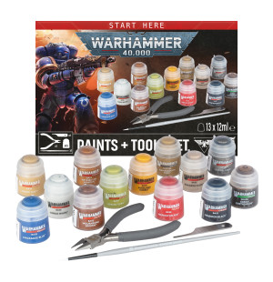 Warhammer 40000: Paints Plus Tools Set