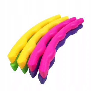 Hula Hop z wypustkami składane kolorowe 50 cm 7 el. Lean Toys