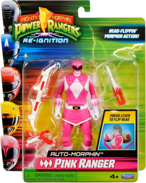 Power Rangers figurki Auto-Morphin Różowy Ranger
