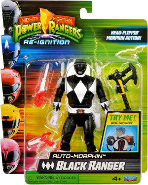 Power Rangers figurka Auto-Morphin Czarny Ranger