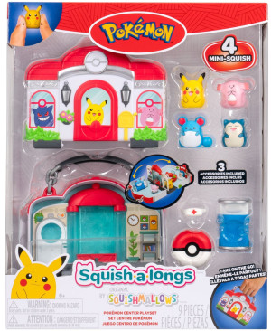 Squish a longs Pokemon Center Playset - Jazwares