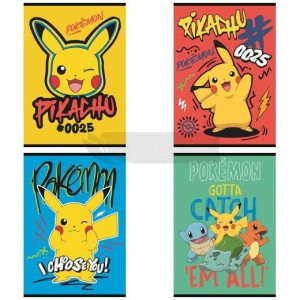 Zeszyt Pokemon A5 linia dwukolorowa 16k St. Majewski