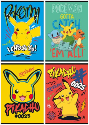 Zeszyt Pokemon A5 w kratkę 16k St. Majewski