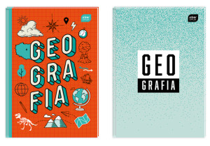 Brulion geografia A5/80K kratka oprawa twarda - Inter Druk