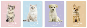 Zeszyt A5/16K kratka Puppy Sign - Interdruk