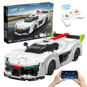 CaDA C51090W Samochód zdalnie sterowany Auto wyścigowe 20 cm Biały Pininfarina H2 Speed Pojazd 296 elementów RC Dual Mode 1:20