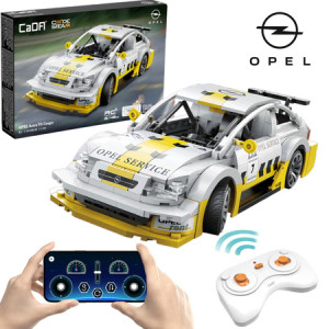CaDA C51081W Zdalnie sterowany samochód sportowy biały Opel Astra V8 Coupe Auto wyścigowe RC Dual Mode 330 elementów 1:20