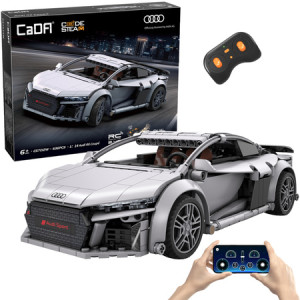 CaDA C57012W Samochód wyścigowy zdalnie sterowany Audi R8 Coupe Auto sportowe 536 elementów RC 1:14