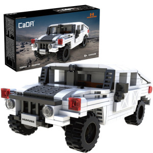CaDA C55022W Pojazd Humvee biały samochód terenowy 328 elementów 1:24