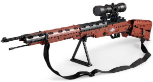 CaDA C61010W Klocki Musket Karabiner 98K broń karabin strzelający + 5 naboi i luneta