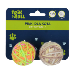 Zabawka dla kota piłka 2 szt. 4 cm - Trik&Roll