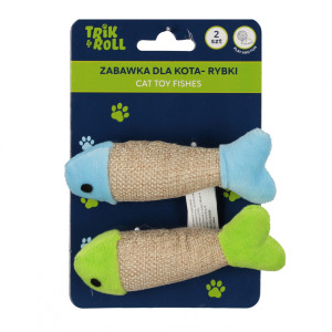 Zabawka dla kota rybka 2 szt. 10 cm - Trik&Roll