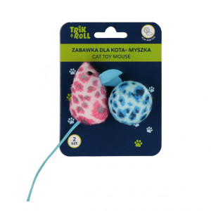 Zabawka dla kota myszka pluszowa 2 szt. 5 cm - Trik&Roll