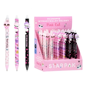Długopis wymazywalny automatyczny Pink Cat - Starpak