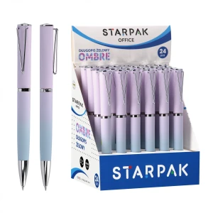 Długopis OMBRE automatyczny żelowy 0.7 czarny - Starpak