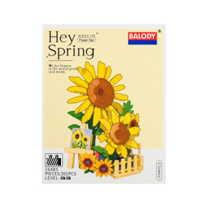 Klocki Hey Spring słonecznik 201 el. - Mega Creative