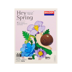 Klocki Hey Spring ślimak na łącze kwiatowej 190 el. - Mega Creative