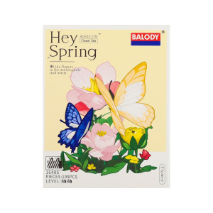 Klocki Hey Spring motyle na kwiatach 199 el. - Mega Creative