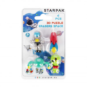 Gumka do mazania Space 4 szt. Starpak