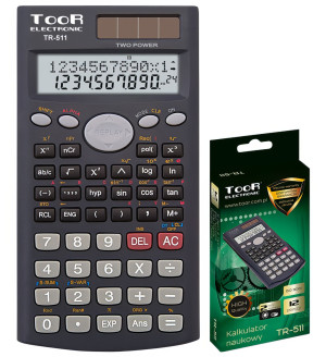 Kalkulator naukowy TR-511 10+2 pozycyjny - TOOR